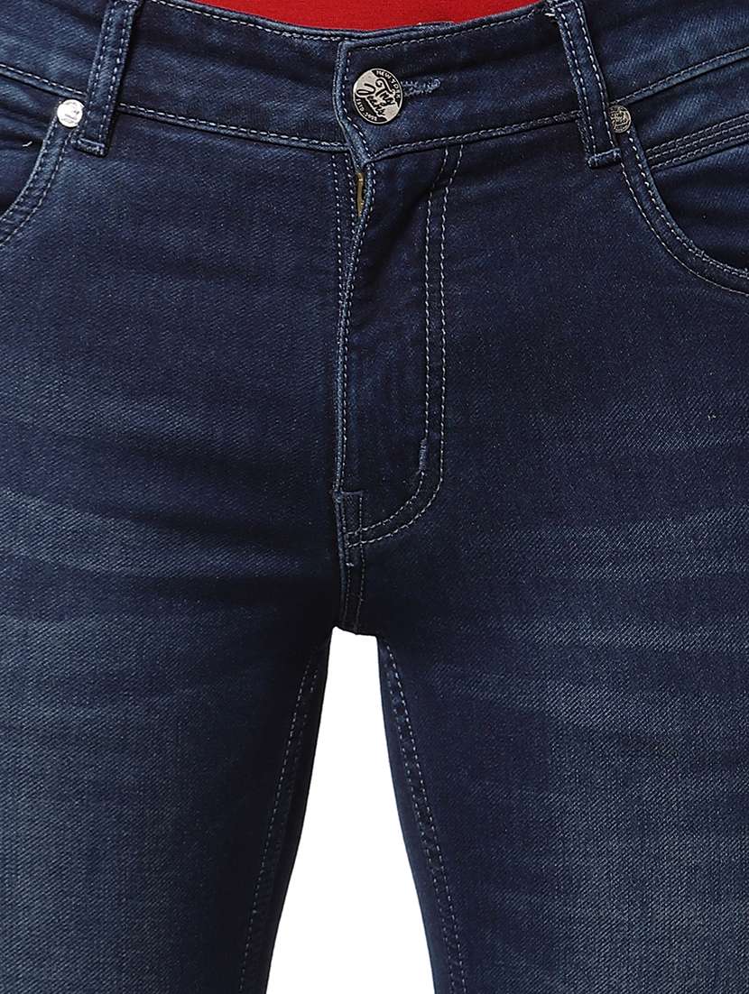 navy-blue light-washed denim jean - 18250639 -  Standard Image - 4