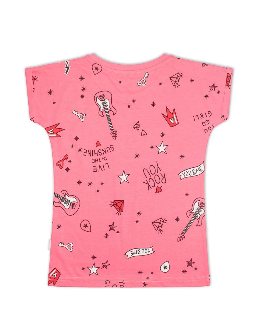 round neck printed regular tee - 18250949 - Standard Image - 1