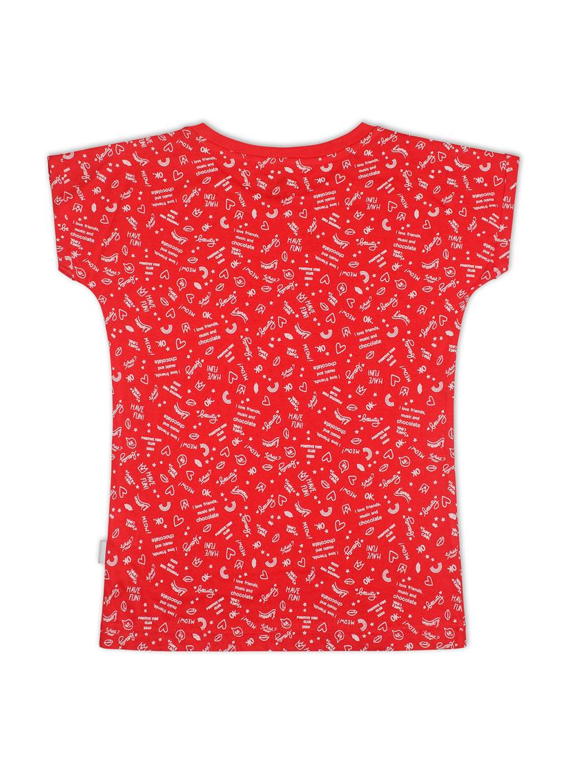 round neck printed regular tee - 18250953 -  Standard Image - 1