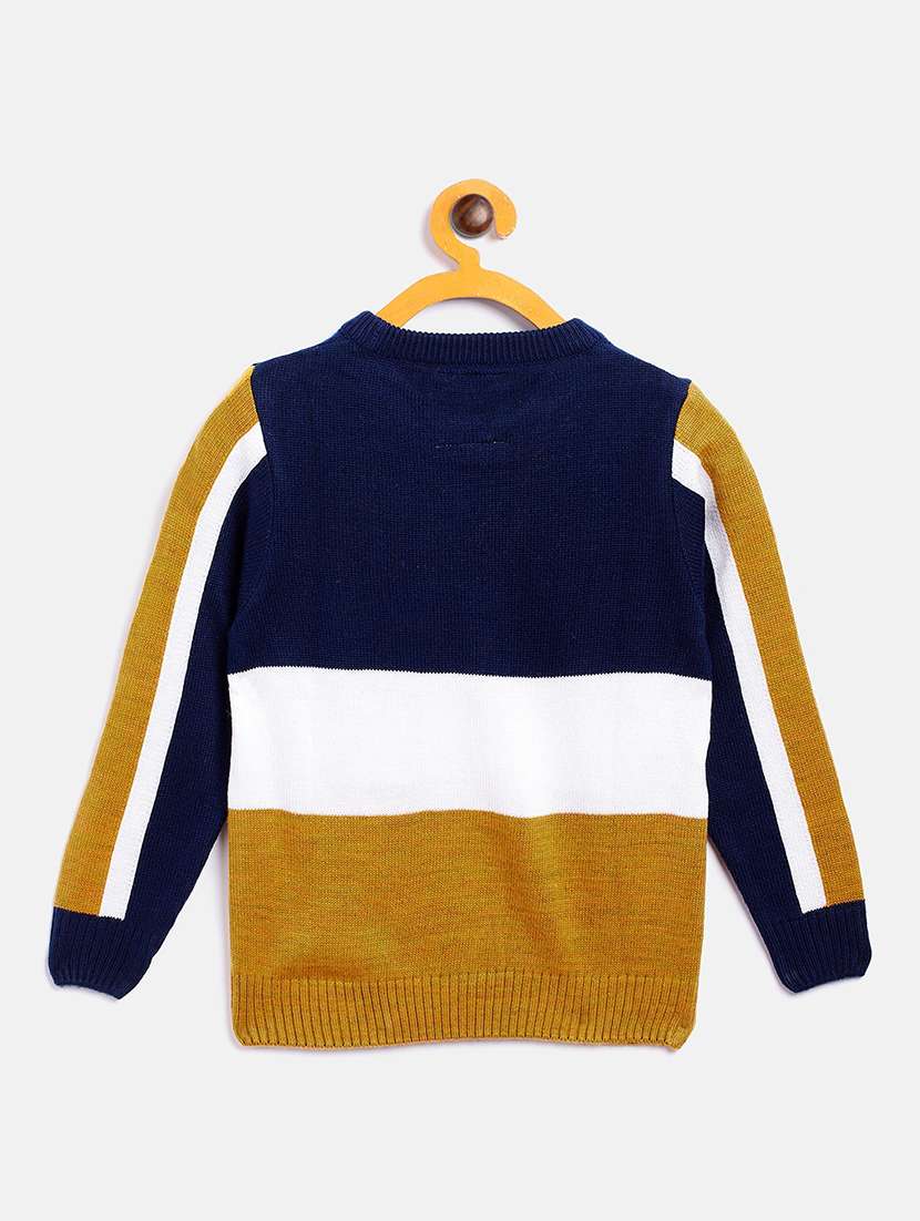 multi colored color block sweater - 18251061 -  Standard Image - 1