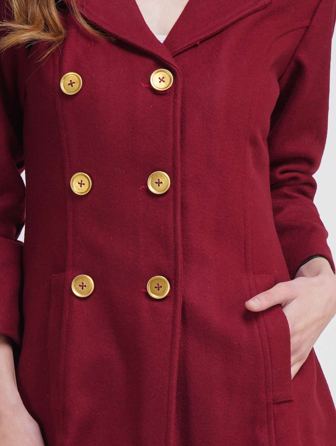double breasted trench/overcoat coat - 18251091 - Standard Image - 4