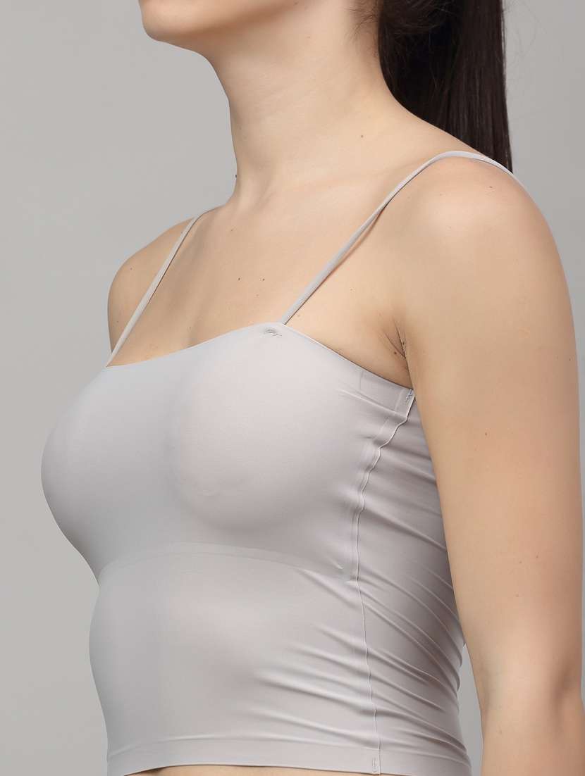 grey solid bras and panty set - 18251263 -  Standard Image - 4