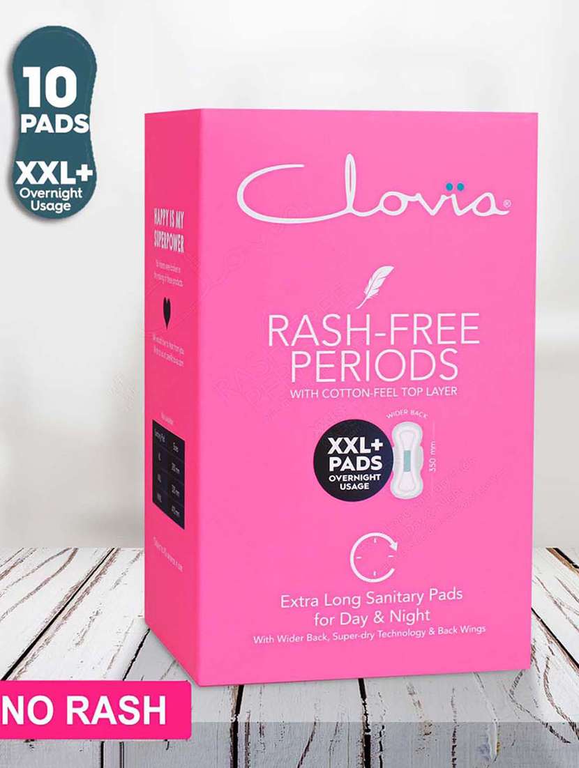 clovia sanitary pads- xxl+ for day & night usage - 350mm