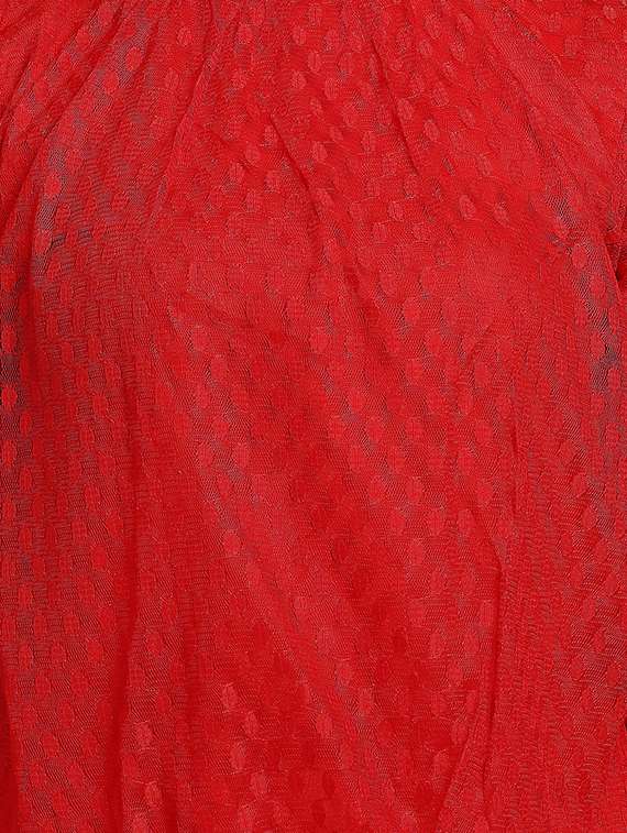 round neck self design  top - 18252076 -  Standard Image - 4