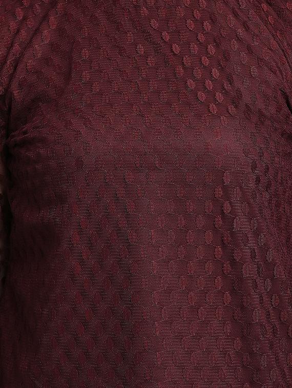 tie front self design top - 18252085 - Standard Image - 4