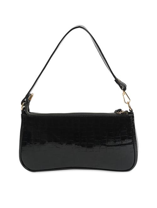 black leatherette (pu) handbag - 18252910 -  Standard Image - 0