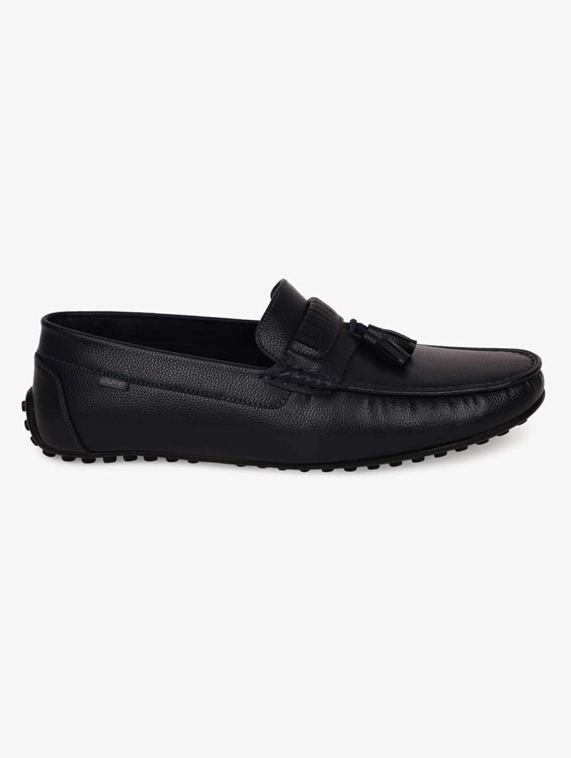 navy synthetic slip on casual shoes - 18253382 - Standard Image - 1