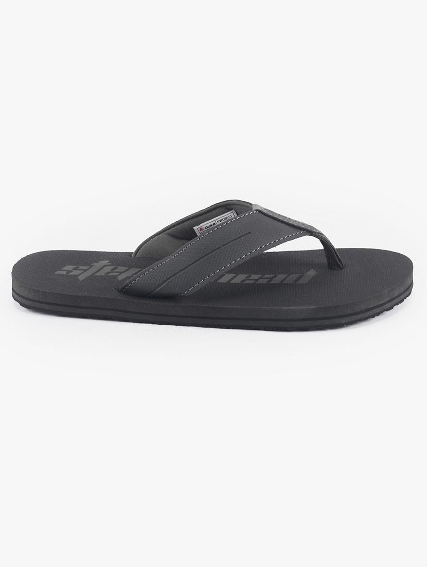 green synthetic & mesh slip on flip flops - 18253583 - Standard Image - 1
