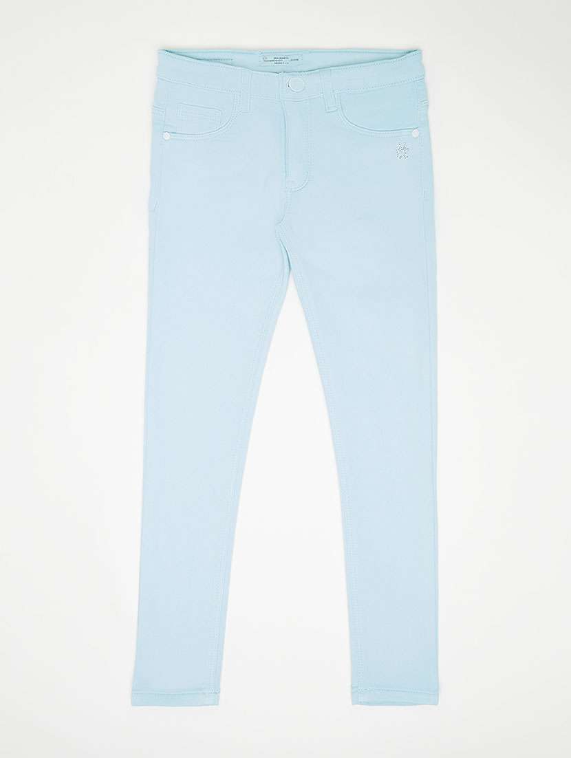 girls plain skinny fit jean
