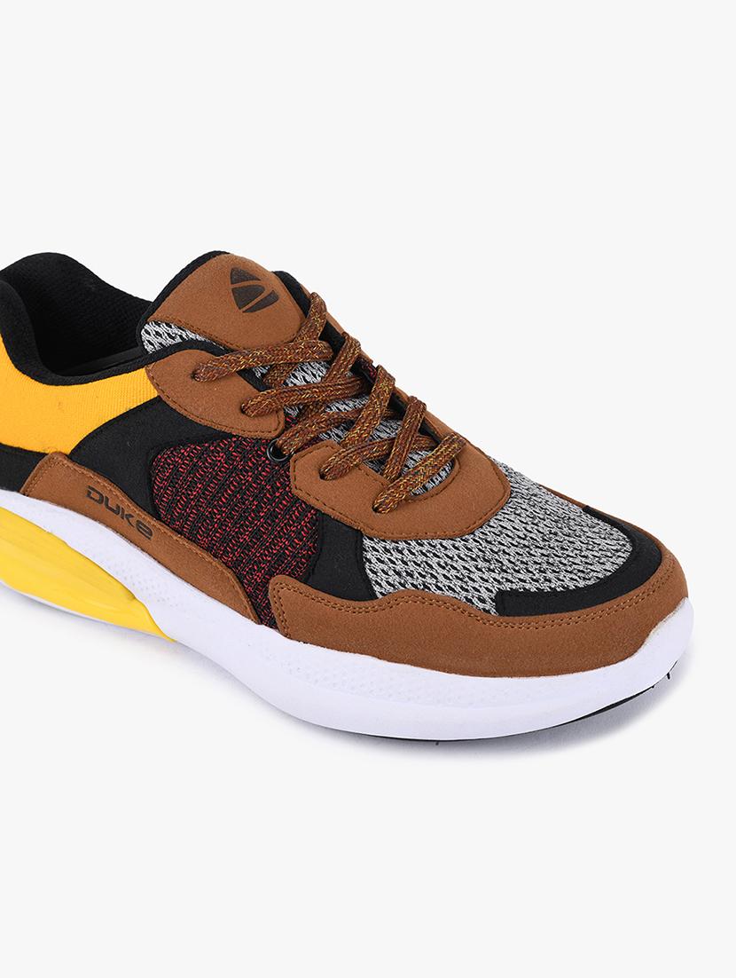 brown synthetic sport shoes - 18254034 -  Standard Image - 1