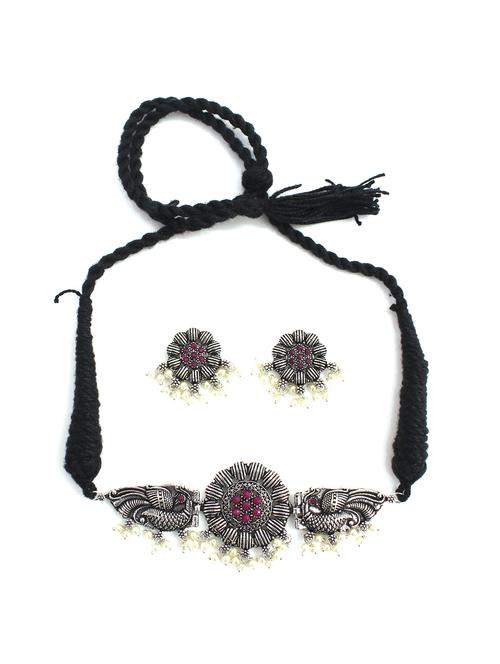 red brass necklaces and earring - 18254227 - Standard Image - 0