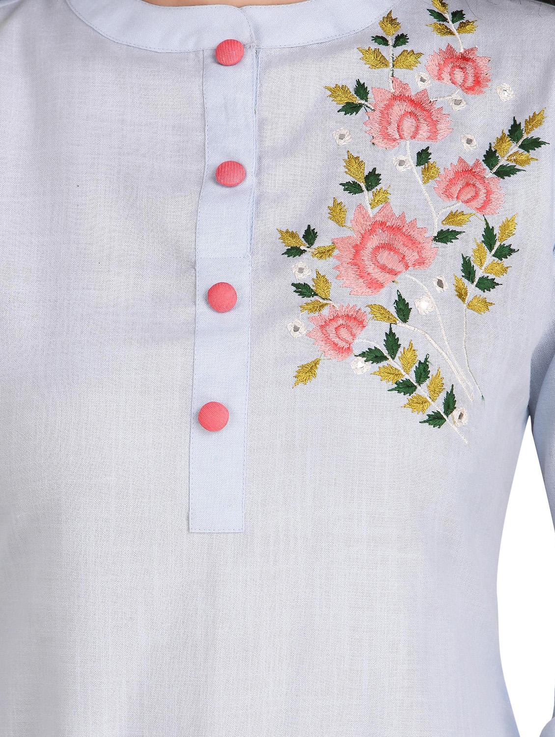 multi colored solid straight kurta - 18254347 - Standard Image - 4