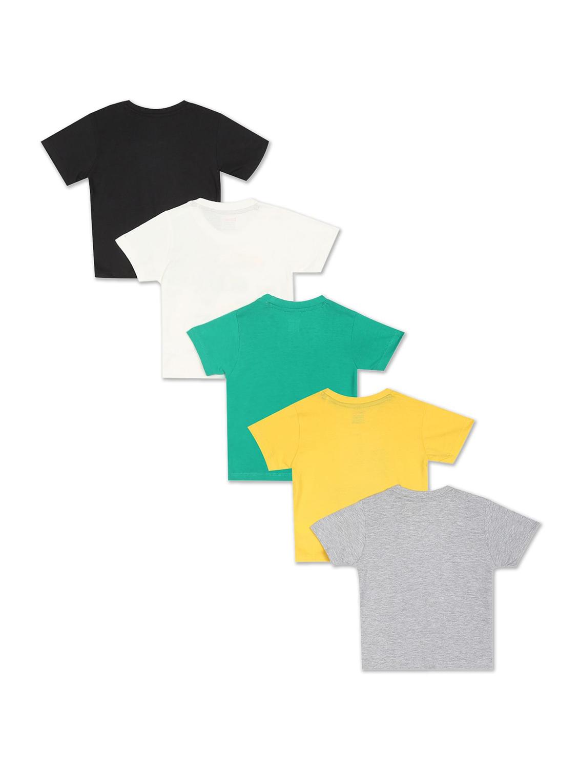 set of 5 printed t-shirt - 18255022 - Standard Image - 1