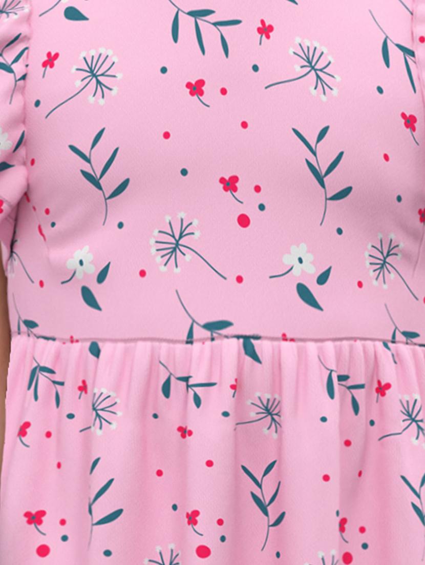 pink floral frock - 18259037 - Standard Image - 4