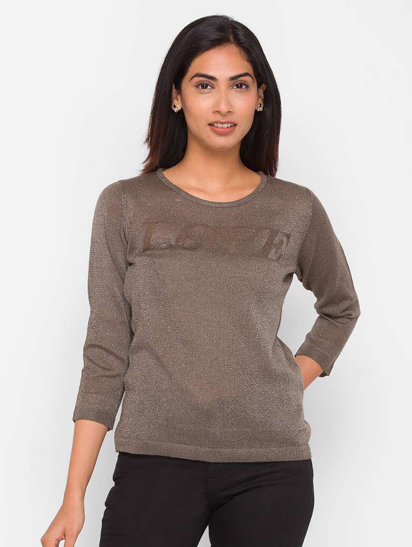 women's all over print round neck t-shirt