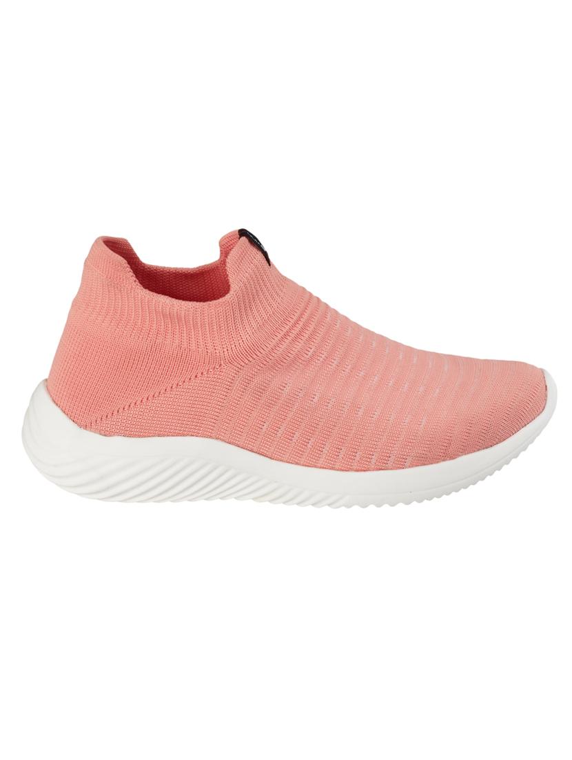 pink fabric slip on sports shoes - 18259563 -  Standard Image - 1