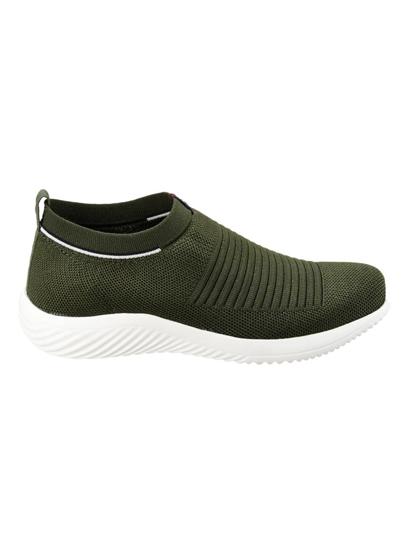 green fabric slip on sports shoes - 18259564 -  Standard Image - 1