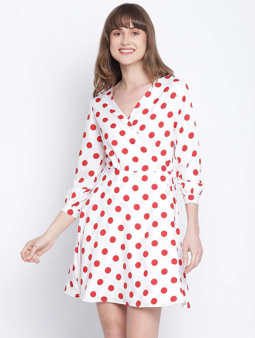women's  polka dots dress