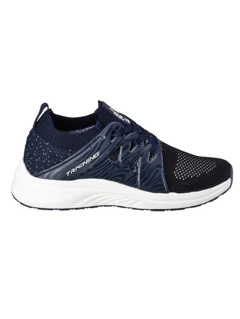 navy fabric sport shoes - 18259630 -  Standard Image - 1