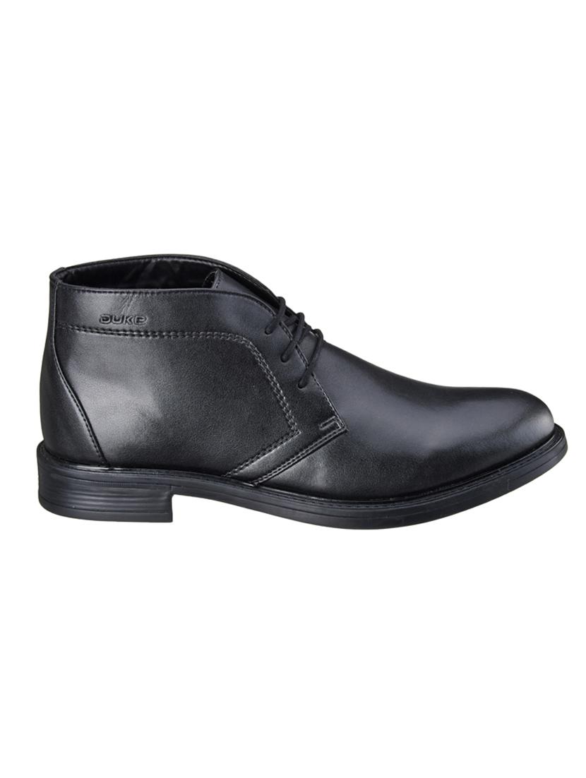black synthetic lace up boots - 18259670 - Standard Image - 1