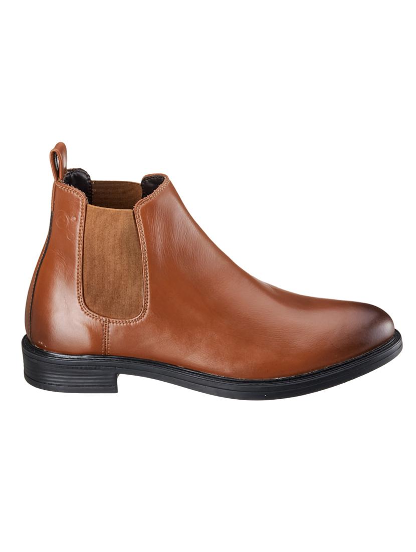 tan synthetic slip on boots - 18259674 - Standard Image - 1