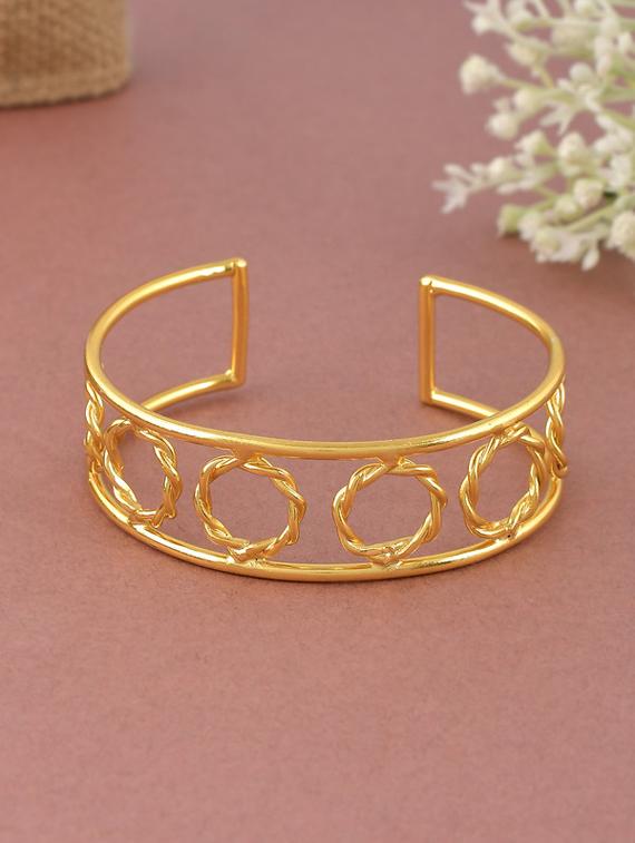 circular connect gold plated bracelet - 18259806 -  Zoom Image - 0