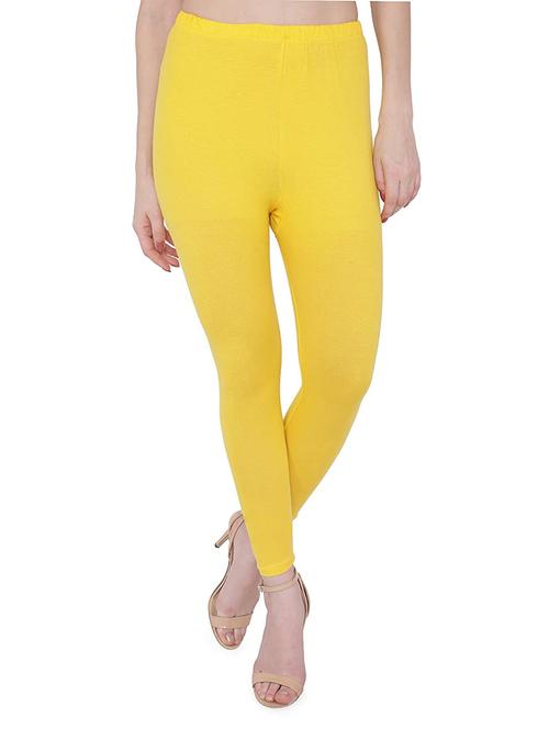 yellow solid legging - 18260772 - Standard Image - 0