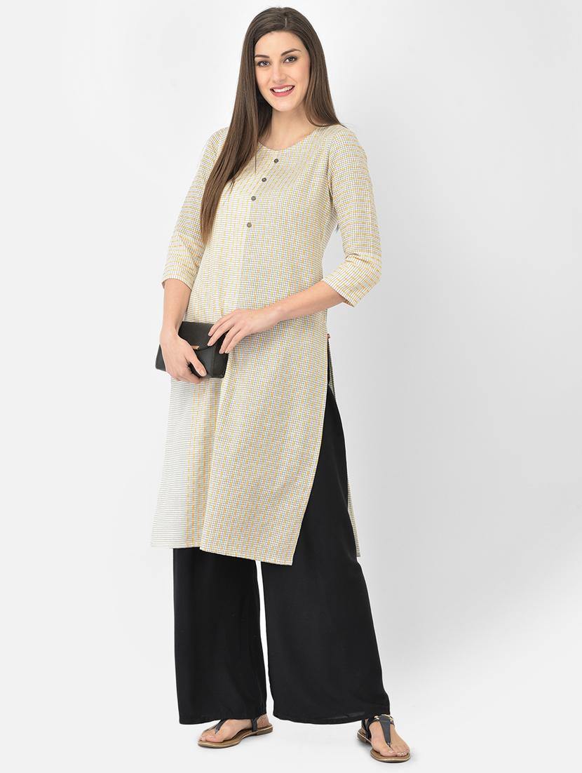 women's straight kurta - 18260790 -  Standard Image - 1