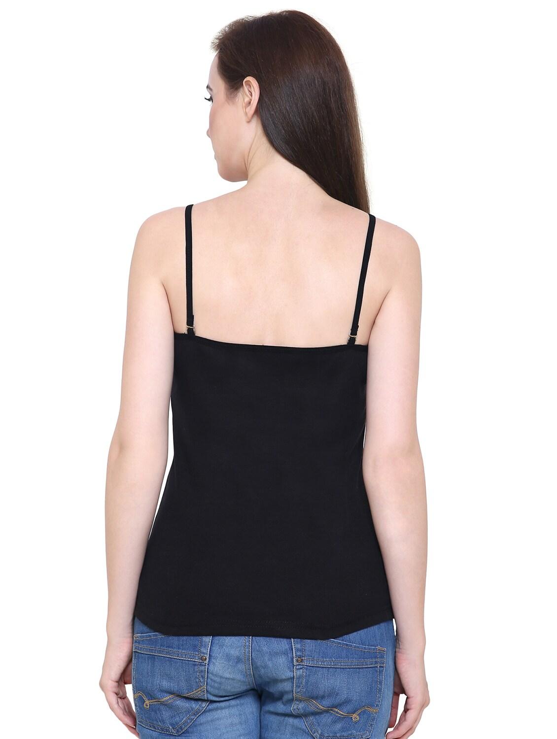 cami neck solid tank top - 18260863 - Standard Image - 1