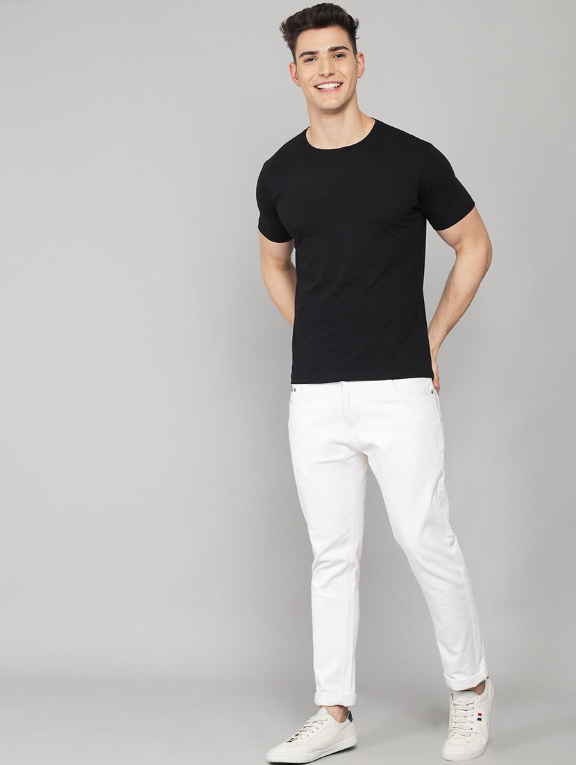 black solid t-shirt - 18260880 - Standard Image - 4