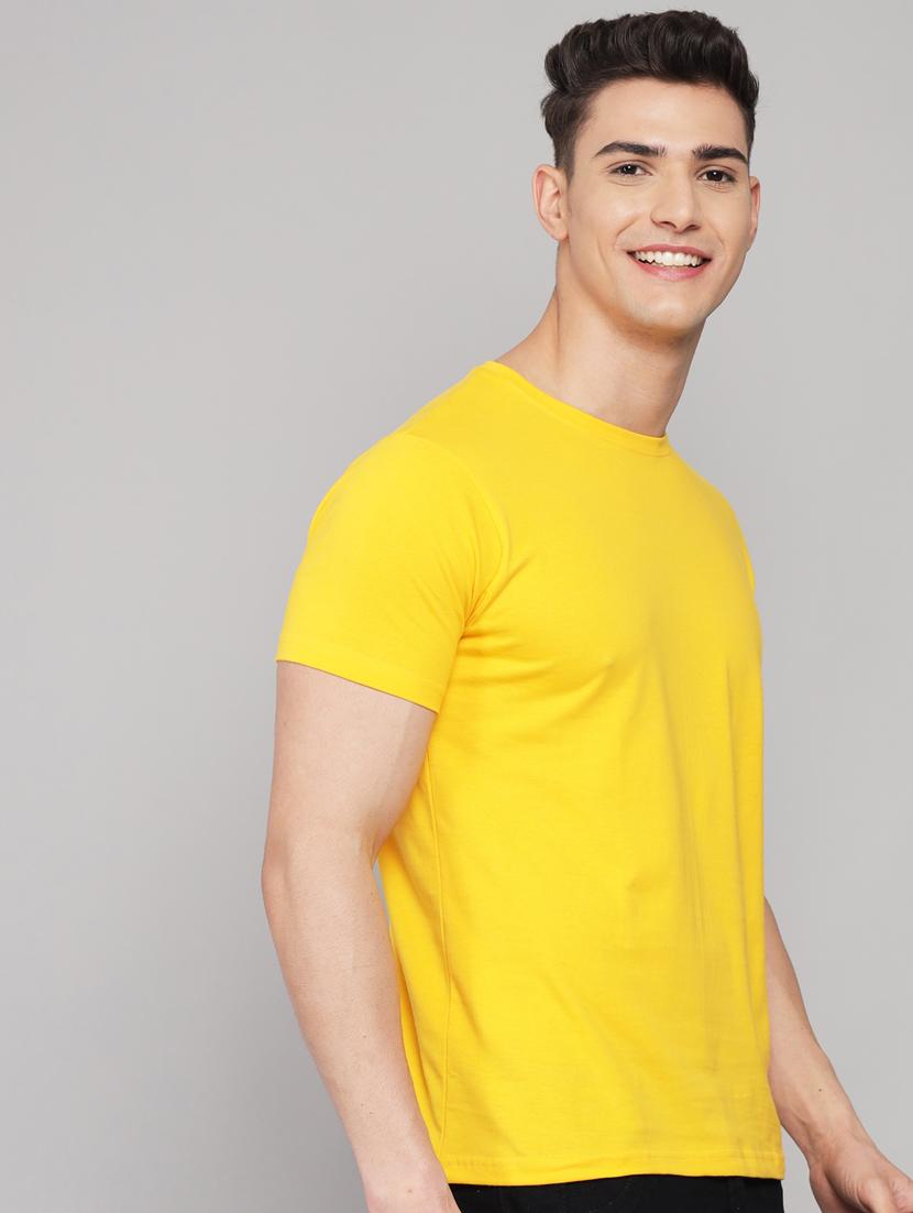 yellow solid t-shirt - 18260885 - Standard Image - 1