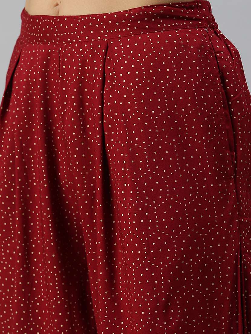 women embroidered round neck kurta palazzo set  - 18260951 -  Standard Image - 6