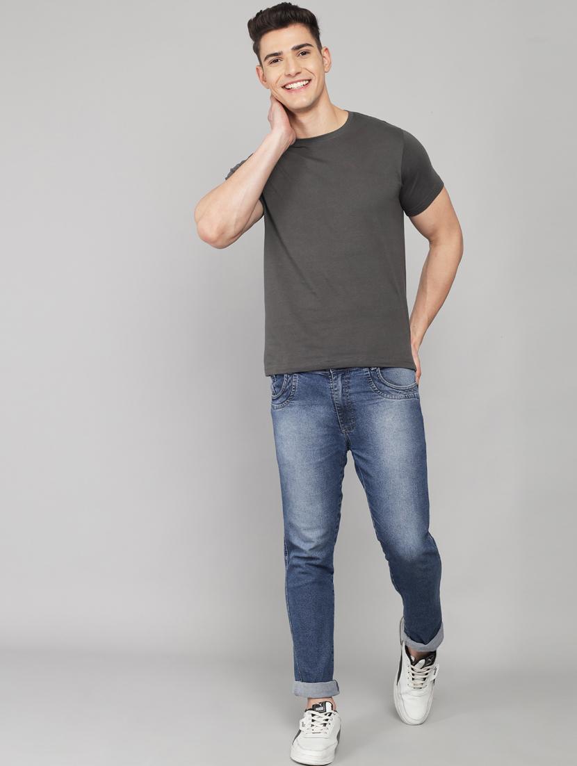 grey solid t-shirt - 18260962 - Standard Image - 4