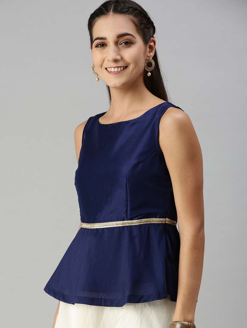 navy blue straight top - 18261492 -  Standard Image - 1