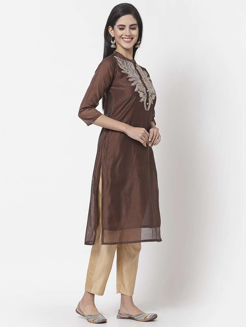 women's straight kurta - 18261503 -  Standard Image - 1