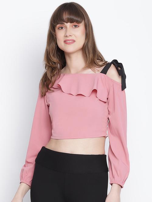 women's crop off shoulder top - 18262080 -  Standard Image - 0