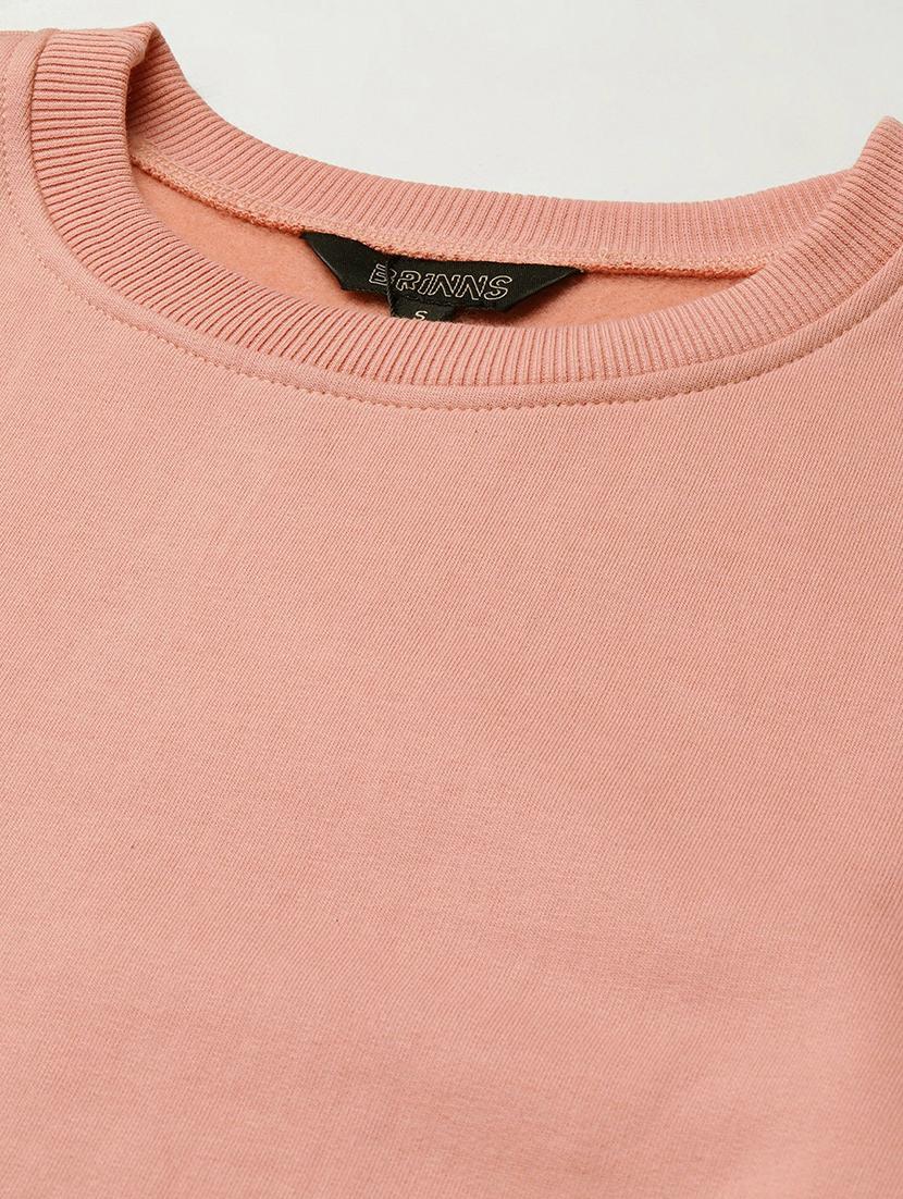 crew neck solid sweatshirt - 18262940 - Standard Image - 4