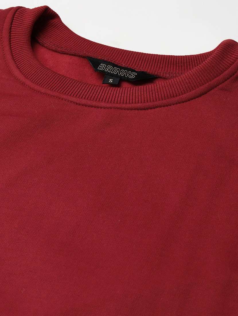 round neck solid sweatshirt - 18262964 -  Standard Image - 4