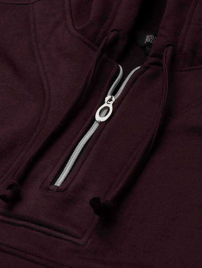 hooded neck solid  sweatshirt - 18262988 -  Standard Image - 4