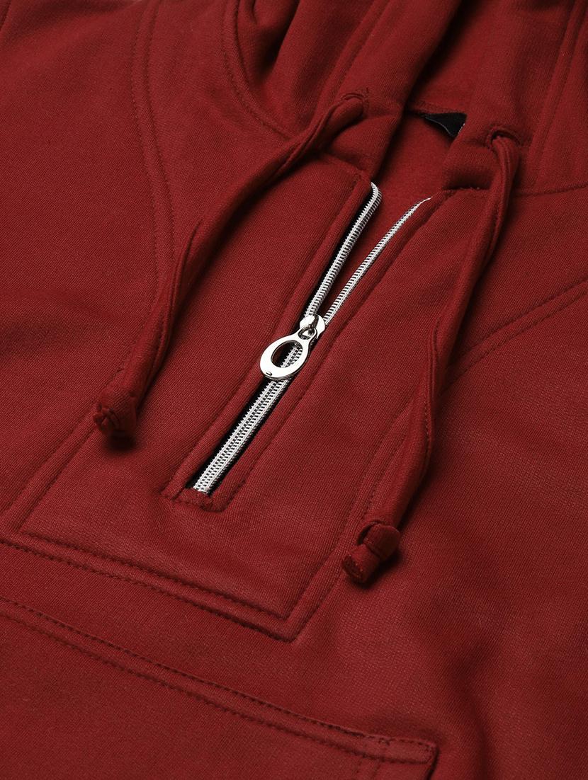 hooded neck solid sweatshirt - 18263000 - Standard Image - 4