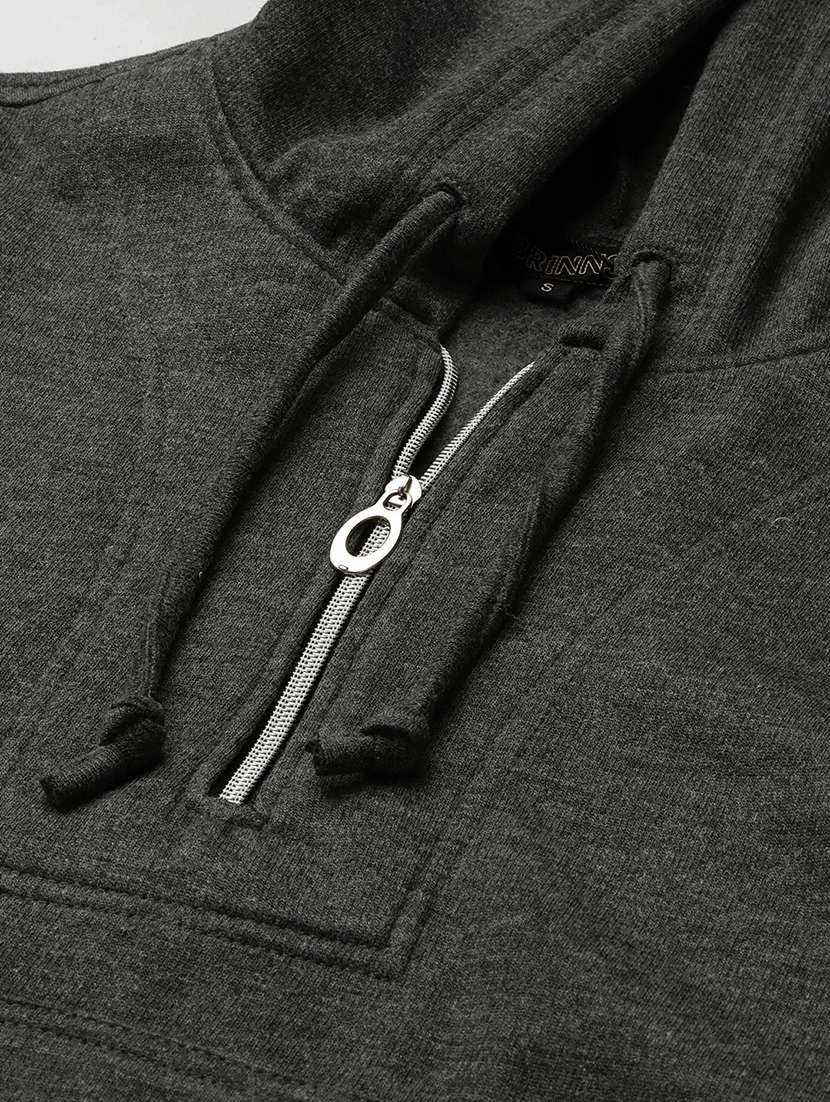 hooded neck solid  sweatshirt - 18263006 -  Standard Image - 4