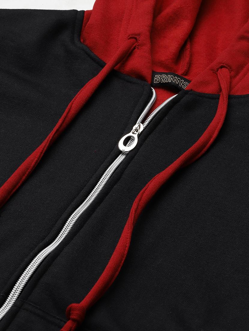 long sleeve solid hooded jacket - 18263155 - Standard Image - 4