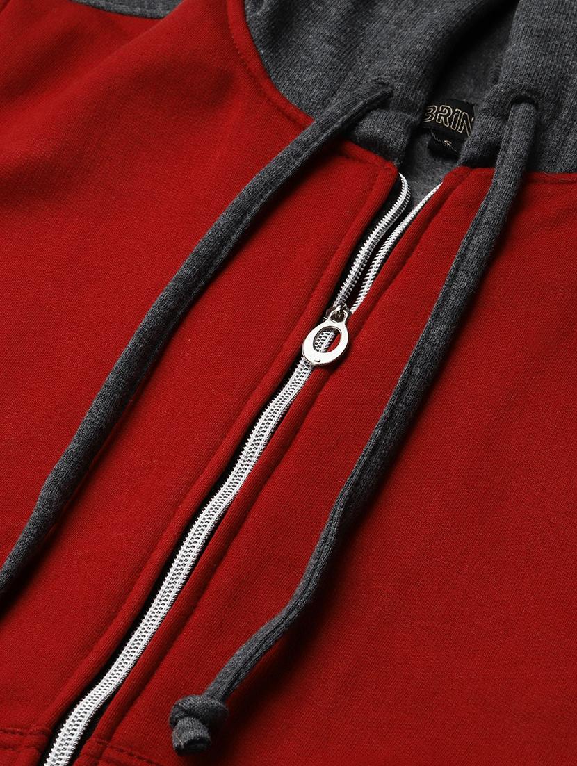long sleeve solid hooded jacket - 18263188 - Standard Image - 4