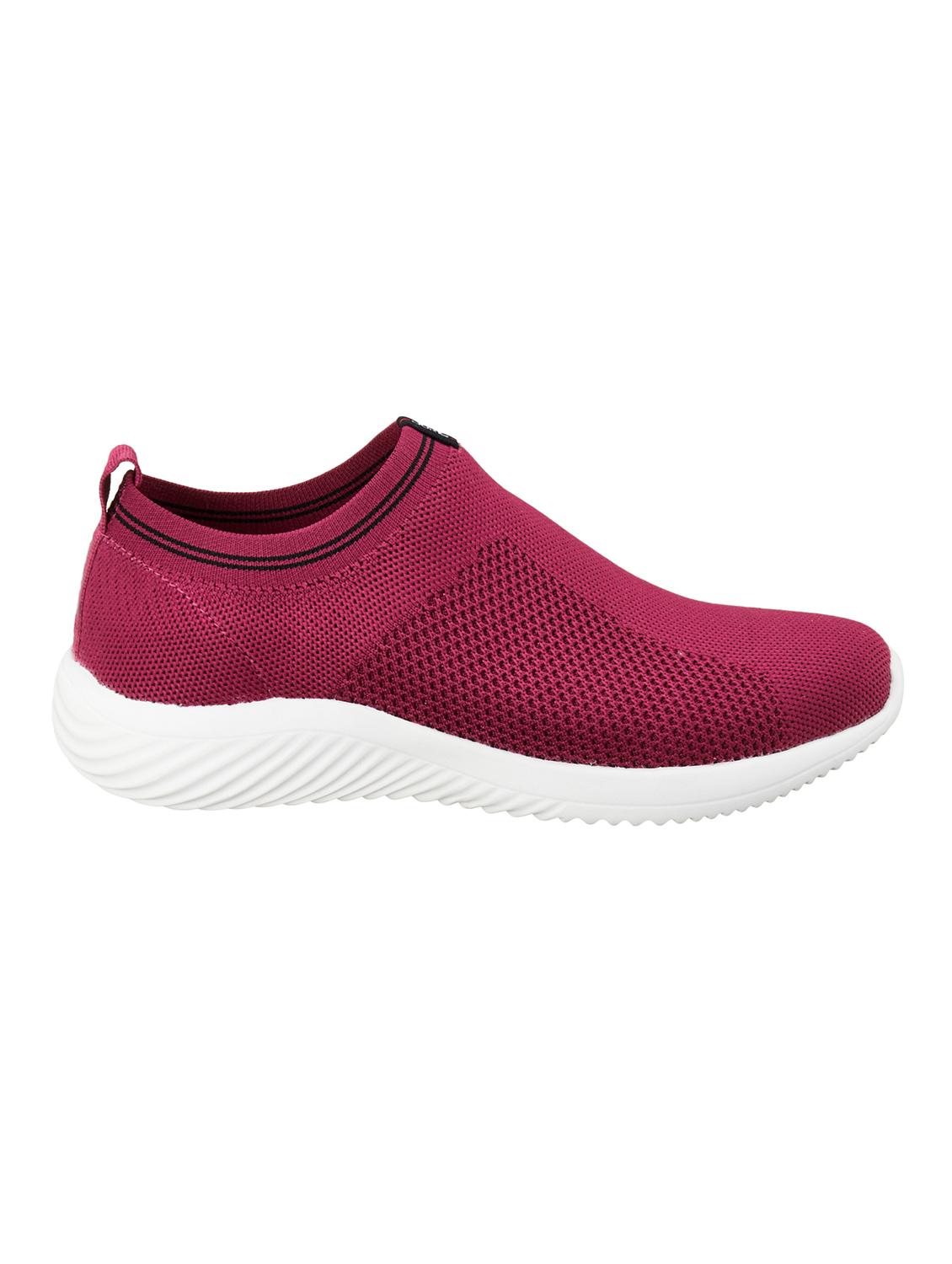 red fabric slip on sports shoes - 18263580 - Standard Image - 1