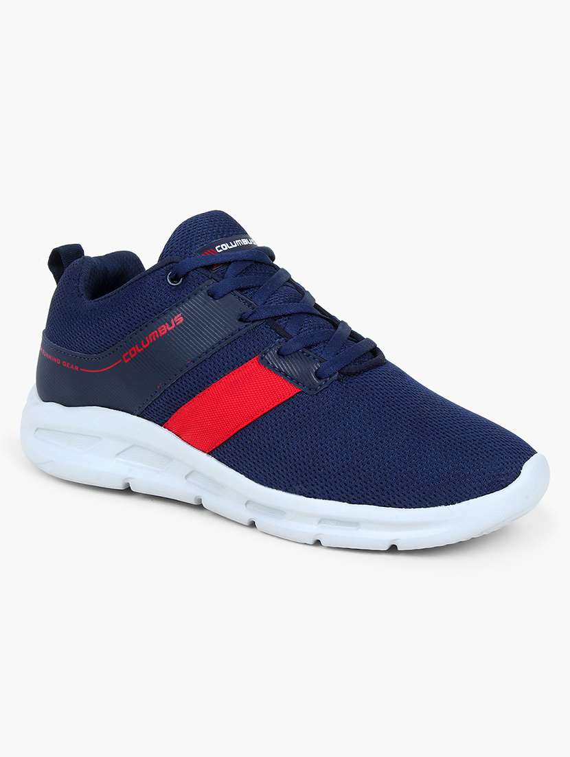 navy  lace up sport shoe
