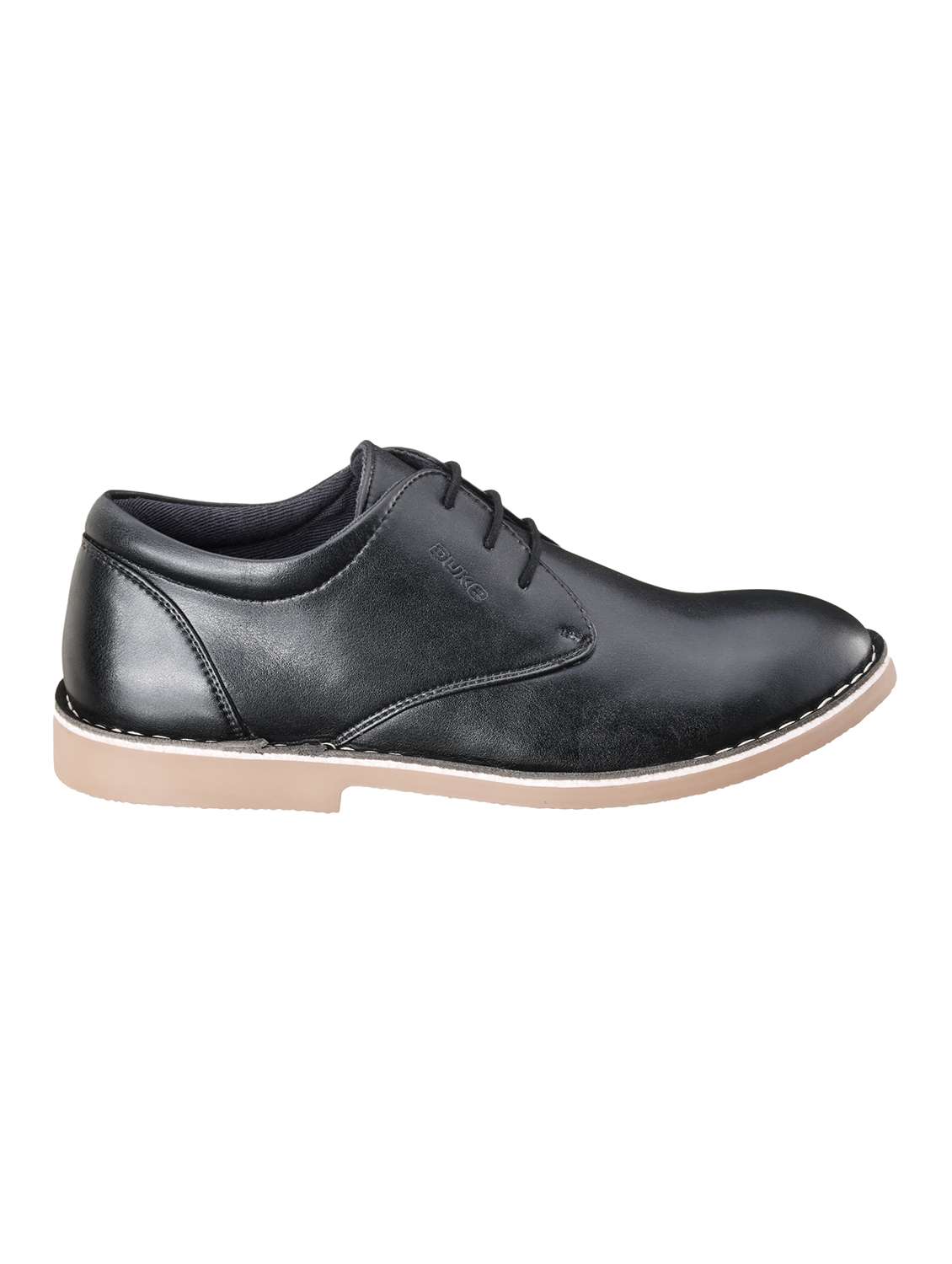 black synthetic lace up shoes - 18264225 -  Standard Image - 1