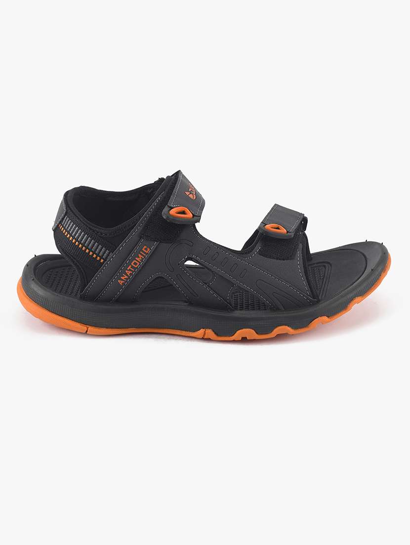 grey pu slip on floaters - 18265597 -  Standard Image - 1