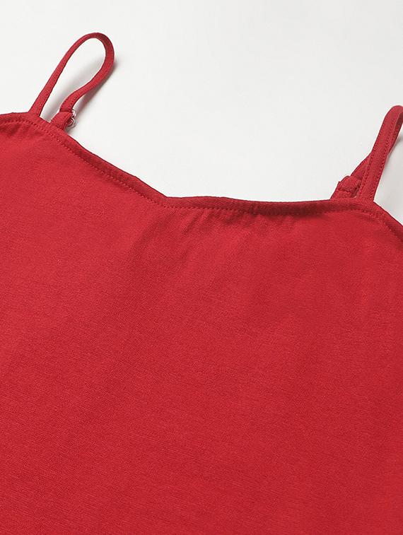 cami neck solid top - 18266446 - Standard Image - 4