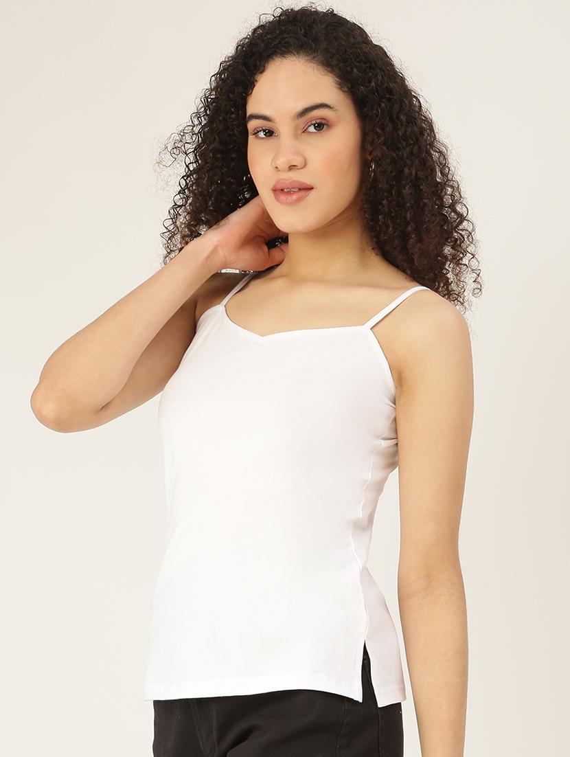 cami neck solid top - 18266458 - Standard Image - 1