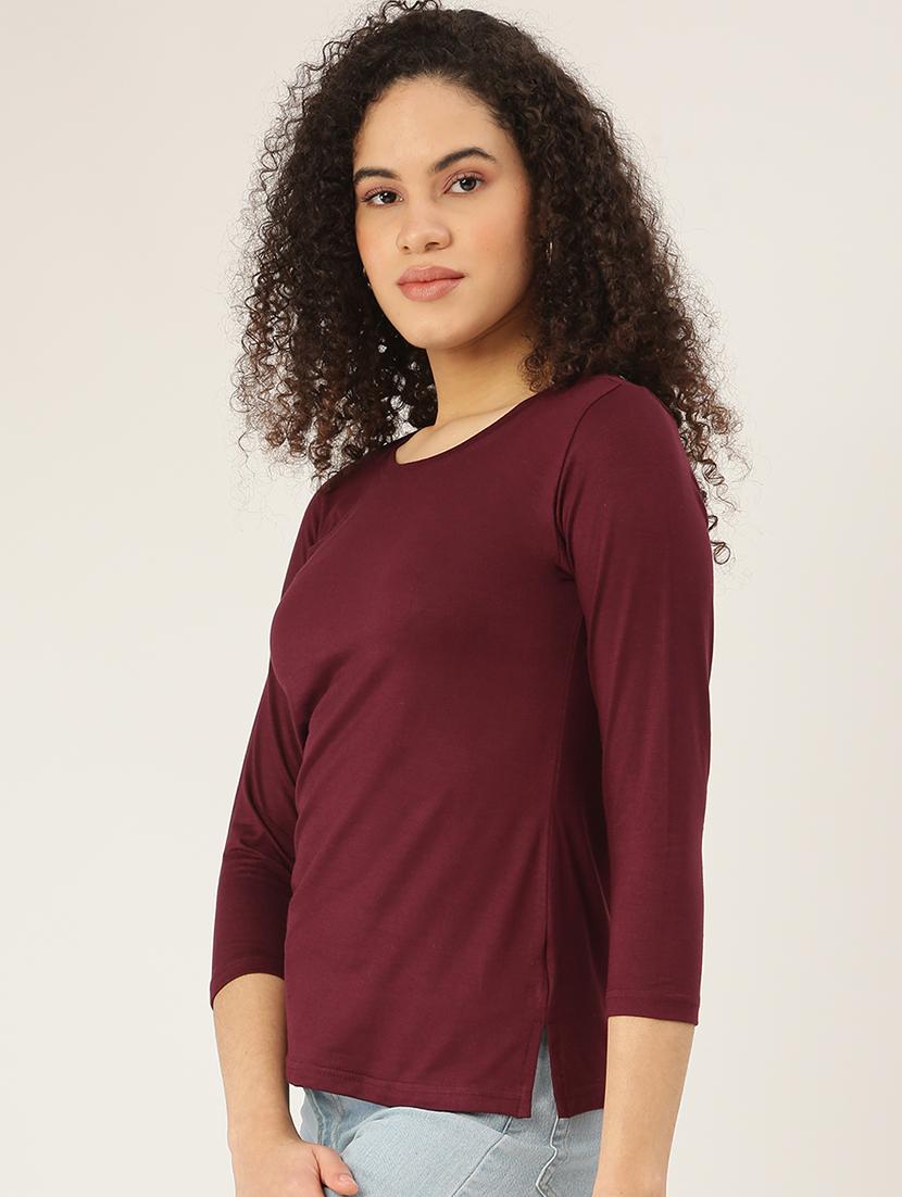 round neck solid tee - 18266528 - Standard Image - 1